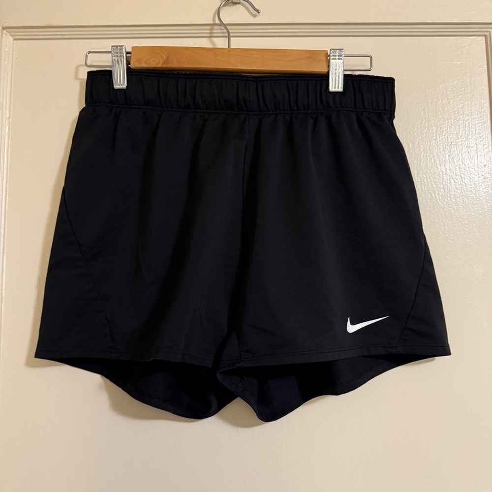 Nike Women's Athletic Black Foldover Shorts